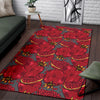 Pomegranate Pattern Print Design PG05 Area Rugs