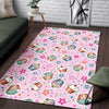 Cupcake Pattern Print Design CP03 Area Rugs