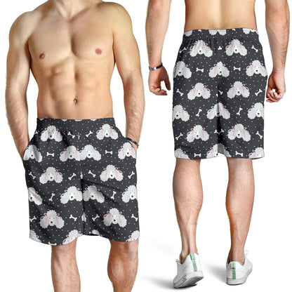Poodle Pattern Print Design A03 Mens Shorts