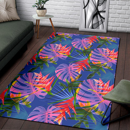 Tropical Flower Pattern Print Design TF025 Area Rugs