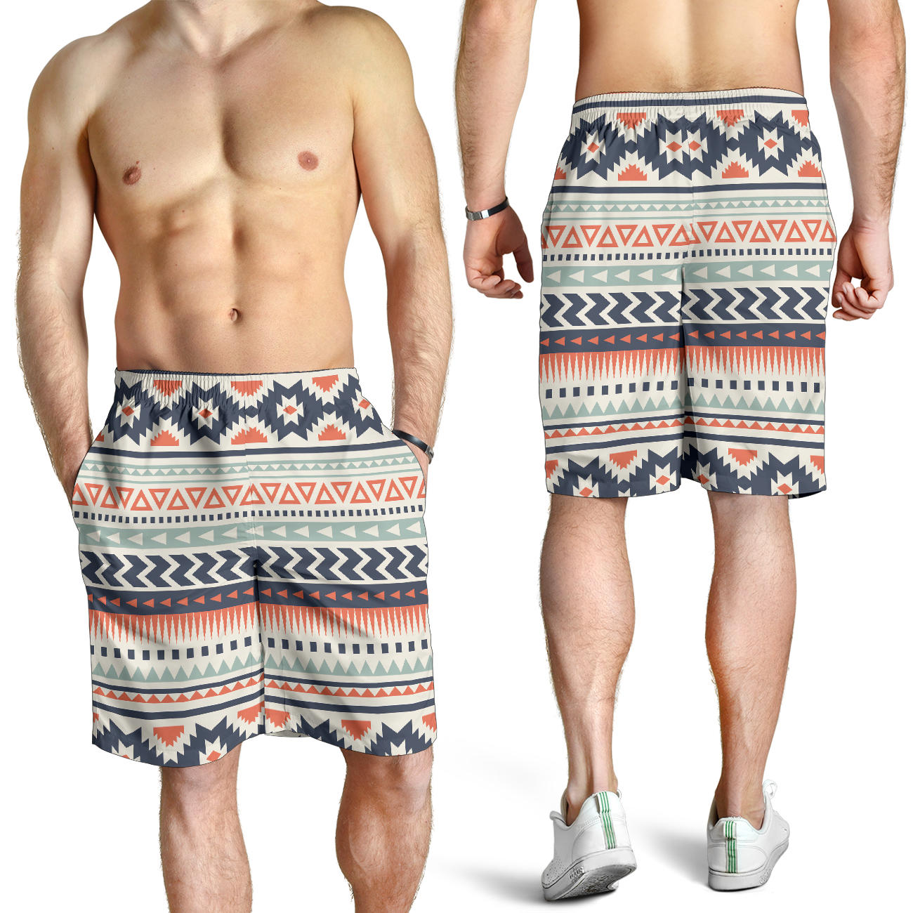 Tribal Aztec vintage pattern Mens Shorts