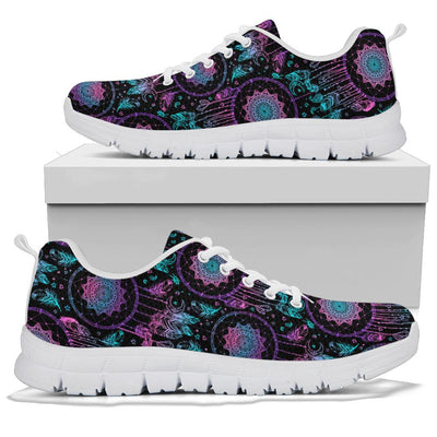 Dream catcher boho mandala Sneakers White Bottom Shoes