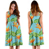 Bird Of Paradise Pattern Print Design BOP04 Midi Dress