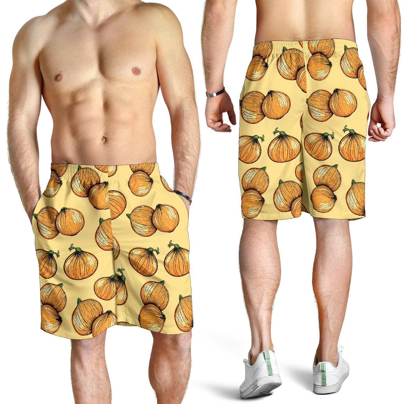 Onion Pattern Print Design A04 Mens Shorts