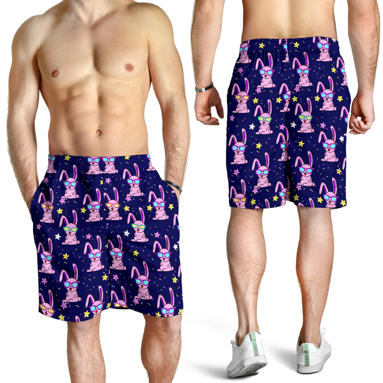 Rabbit Baby Pattern Print Design RB015 Mens Shorts