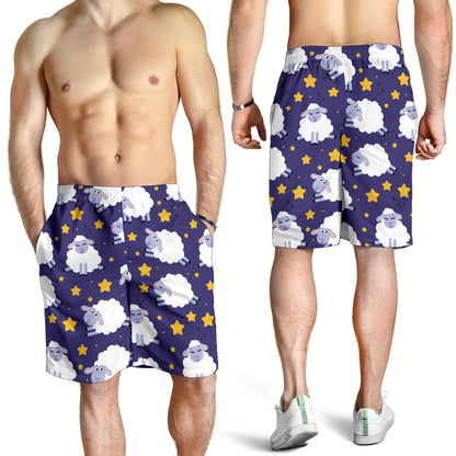Sheep Pattern Print Design 03 Mens Shorts