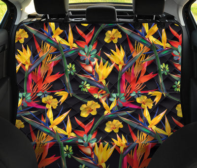 Bird Of Paradise Pattern Print Design BOP016 Rear Dog  Seat Cover