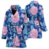 Camellia Pattern Print Design CM05 Women Bathrobe