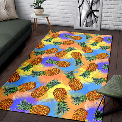 Pineapple Pattern Print Design PP09 Area Rugs
