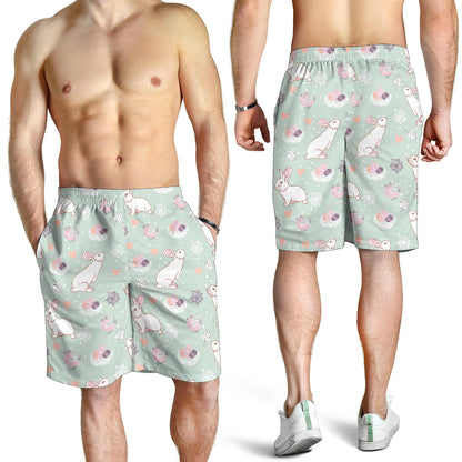 Rabbit Pattern Print Design RB011 Mens Shorts