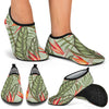 Bird Of Paradise Pattern Print Design BOP08 Aqua Water Shoes