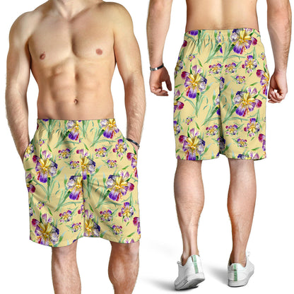 Iris Pattern Print Design IR06 Mens Shorts