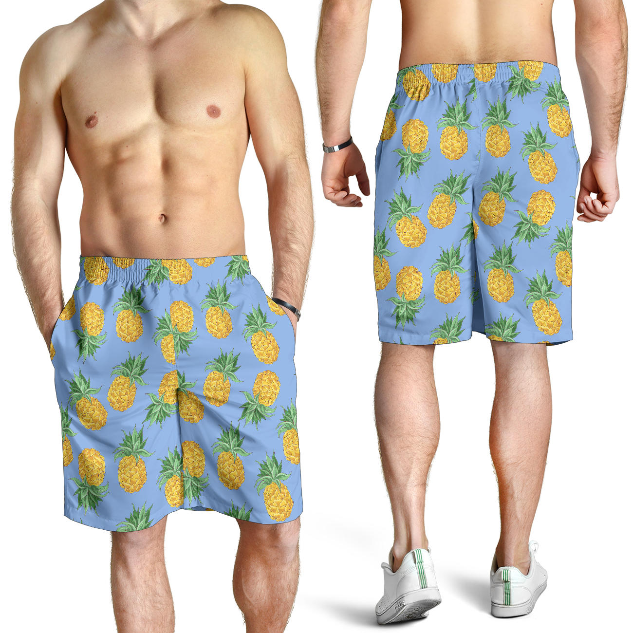 Pineapple Pattern Print Design A04 Mens Shorts