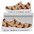 Brown Horse Print Pattern Sneakers White Bottom Shoes