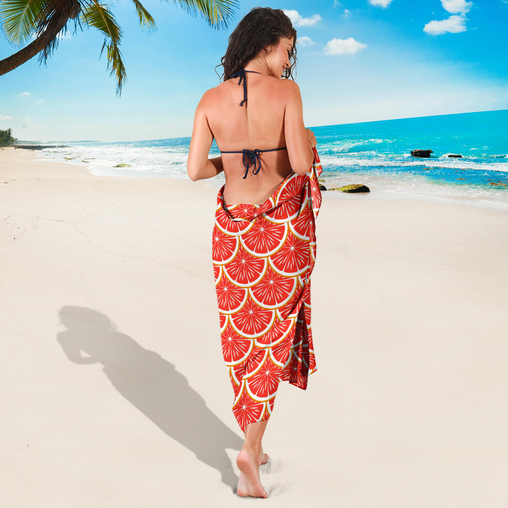 Grapefruit Pattern Print Design GF07 Sarong Pareo Wrap