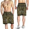 Gold Aztec Tribal Mens Shorts