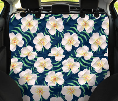 Pink Plumeria Pattern Print Design PM019 Rear Dog  Seat Cover
