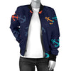 Anchor Pattern Print Design 05 Women's Bomber Jacket