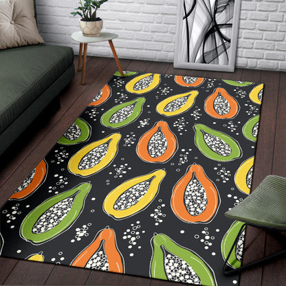 Papaya Pattern Print Design PP05 Area Rugs