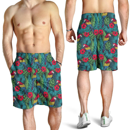 Parrot Pattern Print Design A05 Mens Shorts