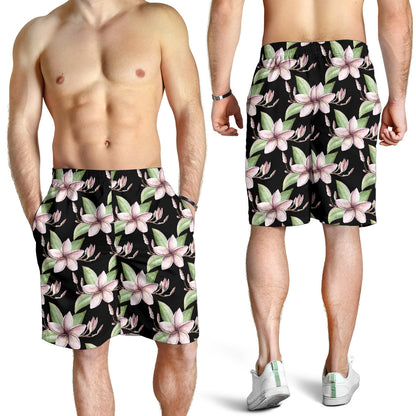 Plumeria Pattern Print Design PM02 Mens Shorts