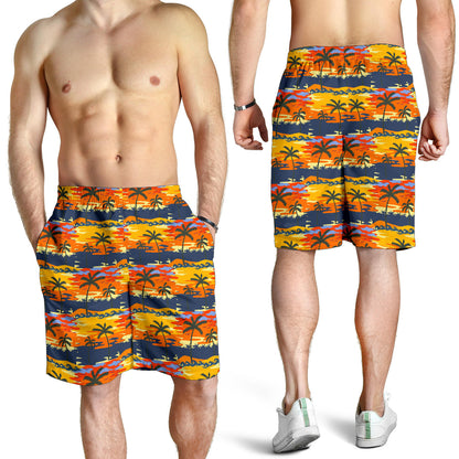 Palm Tree Pattern Print Design PT010 Mens Shorts