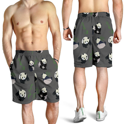 Panda Pattern Print Design A06 Mens Shorts