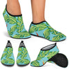 Bird Of Paradise Pattern Print Design BOP04 Aqua Water Shoes