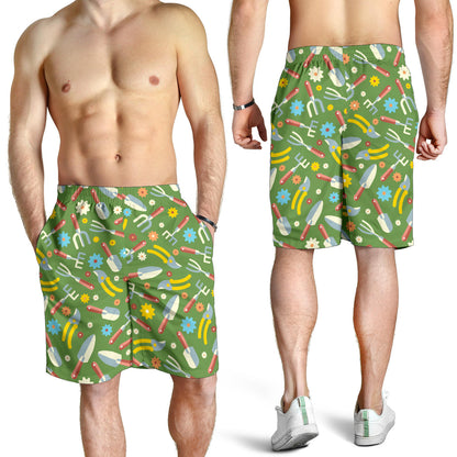 Gardening Pattern Print Design G06 Mens Shorts