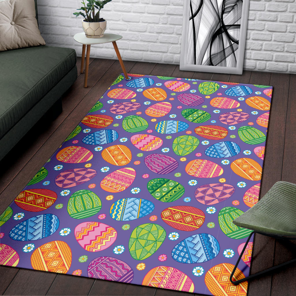 Easter Eggs Pattern Print Design RB010 Area Rugs