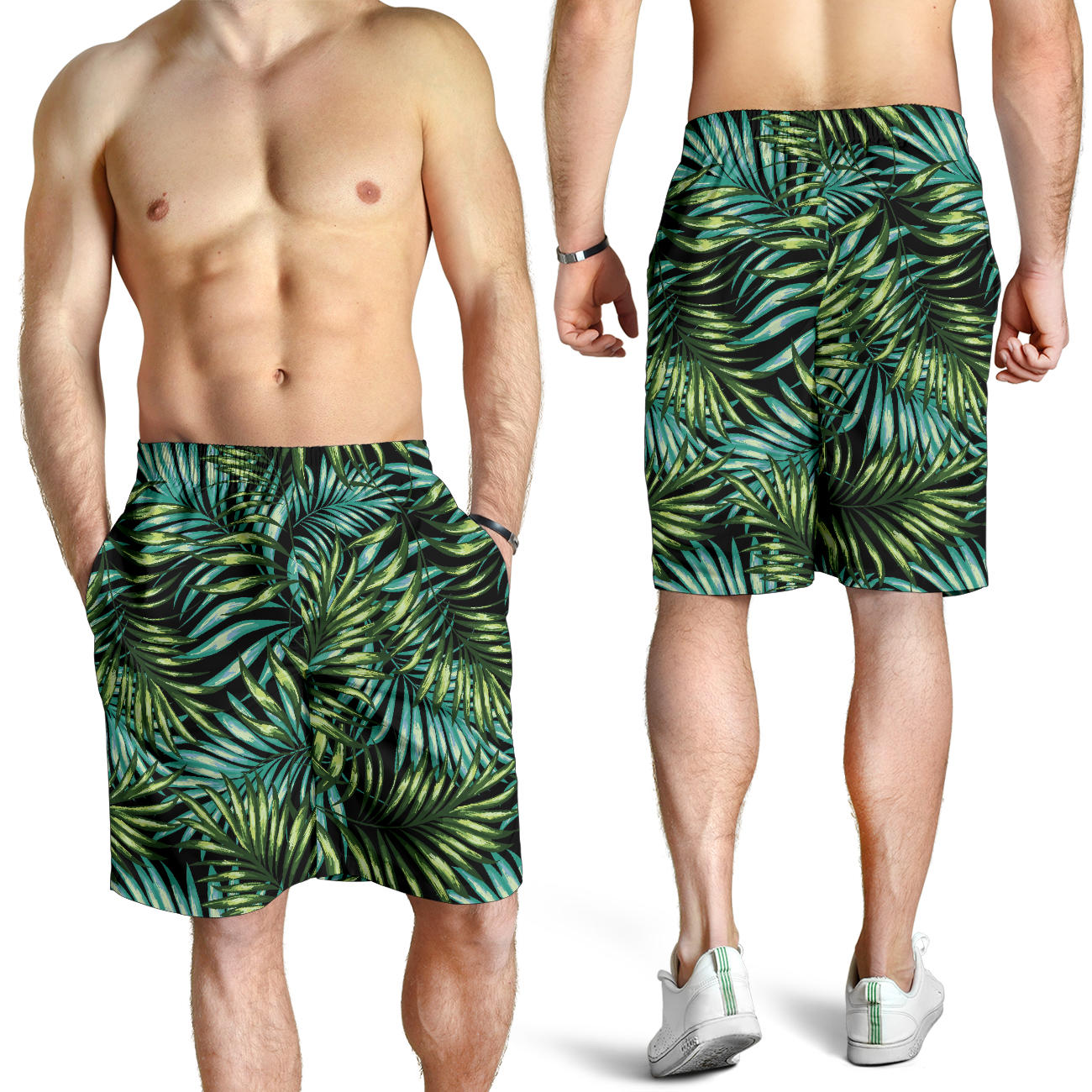 Tropical Flower Pattern Print Design TF08 Mens Shorts