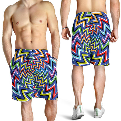 Optical illusion Pattern Print Design A02 Mens Shorts