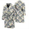 Daisy Pattern Print Design DS09 Men Bathrobe