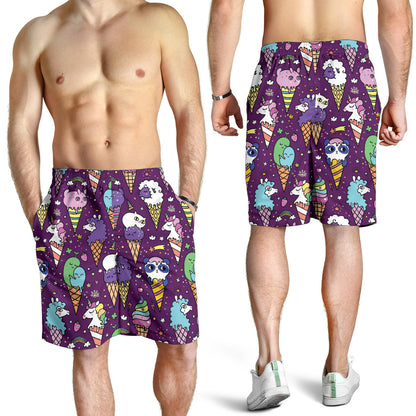 Ice Cream Pattern Print Design IC07 Mens Shorts