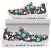 Donut Unicorn Pattern Print Design DN09 Sneakers White Bottom Shoes