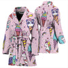 Ice Cream Pattern Print Design IC05 Women Bathrobe