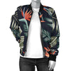 Bird Of Paradise Pattern Print Design BOP02 Women Bomber Jacket