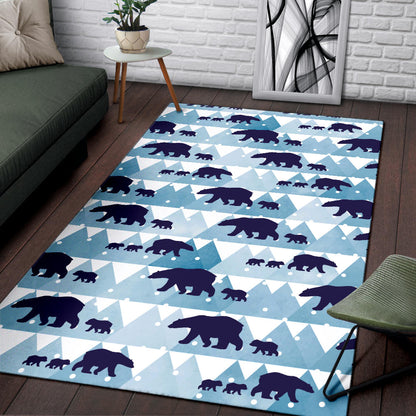 Bear Pattern Print Design BE01 Area Rugs