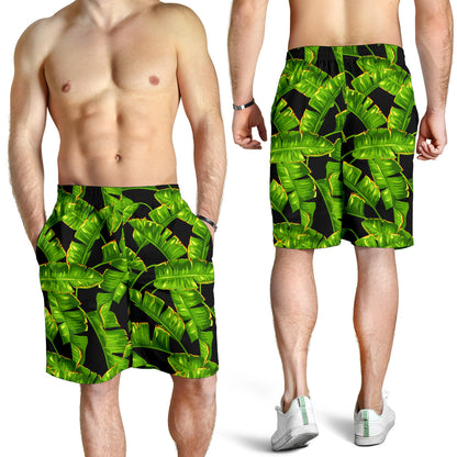 Banana Leaf Pattern Print Design BL06 Mens Shorts