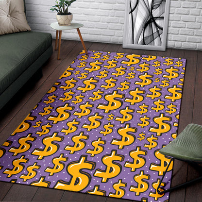 Dollar Pattern Print Design DO01 Area Rugs