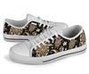 Turtle Polynesian Tribal Hawaiian White Bottom Low Top Shoes