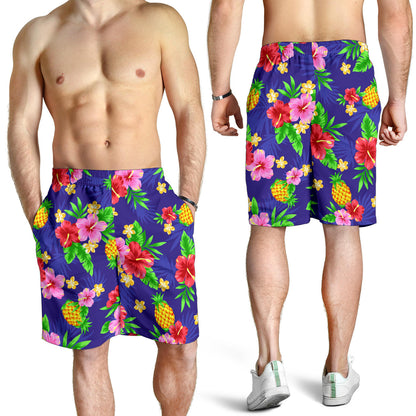Hawaiian Themed Pattern Print Design H05 Mens Shorts