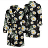 Daisy Pattern Print Design DS07 Men Bathrobe