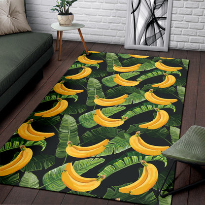 Banana Pattern Print Design BA01 Area Rugs