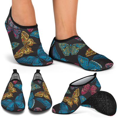 Butterfly Mandala Style Aqua Water Shoes