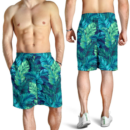 Banana Leaf Pattern Print Design BL05 Mens Shorts