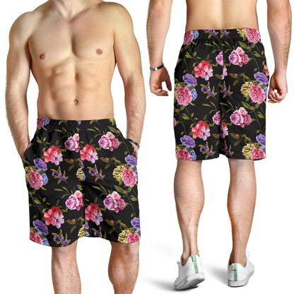 Carnations Pattern Print Design CN05 Mens Shorts