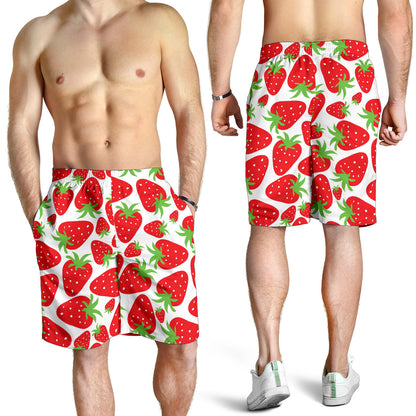 Strawberry Pattern Print Design SB01 Mens Shorts