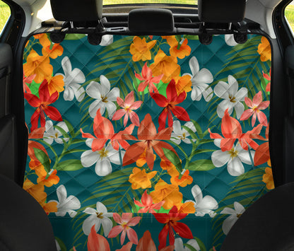 Amaryllis Pattern Print Design AL06 Rear Dog  Seat Cover
