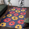 Anemone Pattern Print Design AM010 Area Rugs